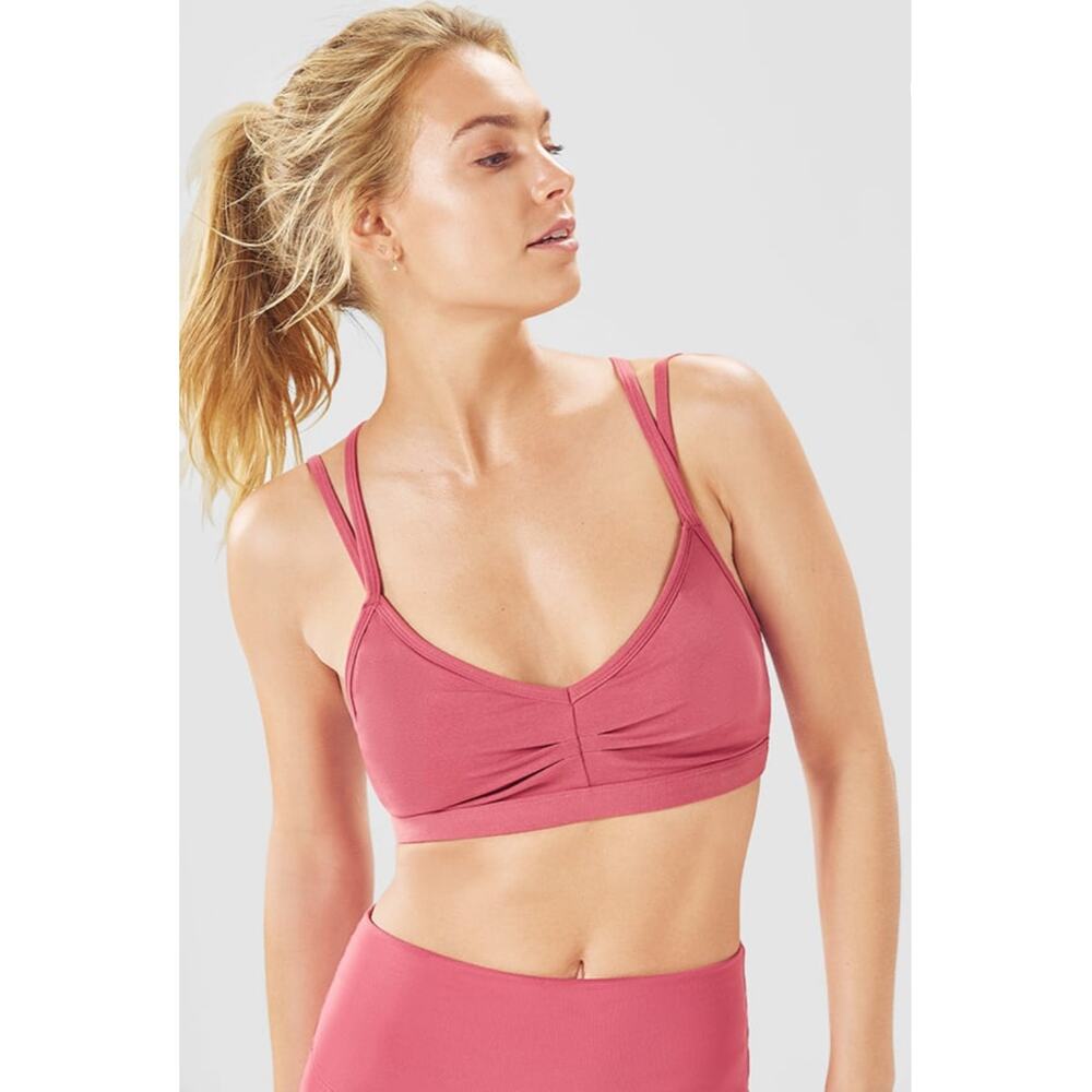 Fabletics Kimberly Sports Bra Caspia (Rose Pink) Size Medium